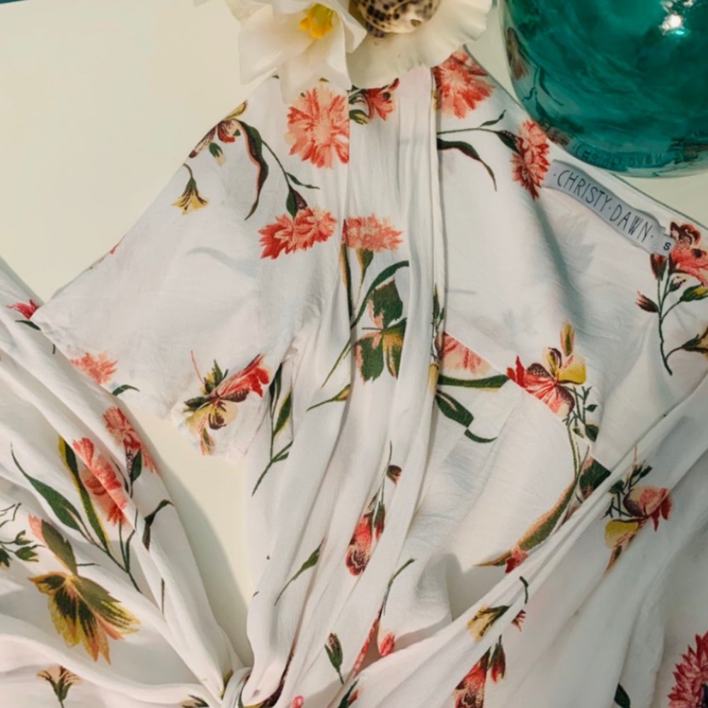 Christy Dawn Anya Strawflower Wrap Dress